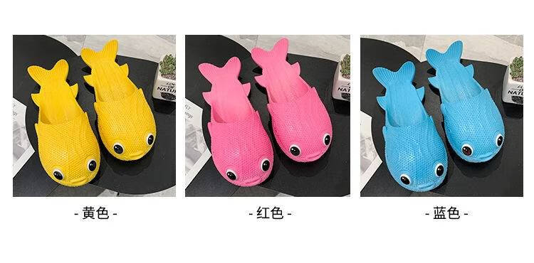咸鱼拖鞋搞怪鱼拖鞋小众女河豚咸鱼凉拖鞋夏2021个性好看可爱创意居家