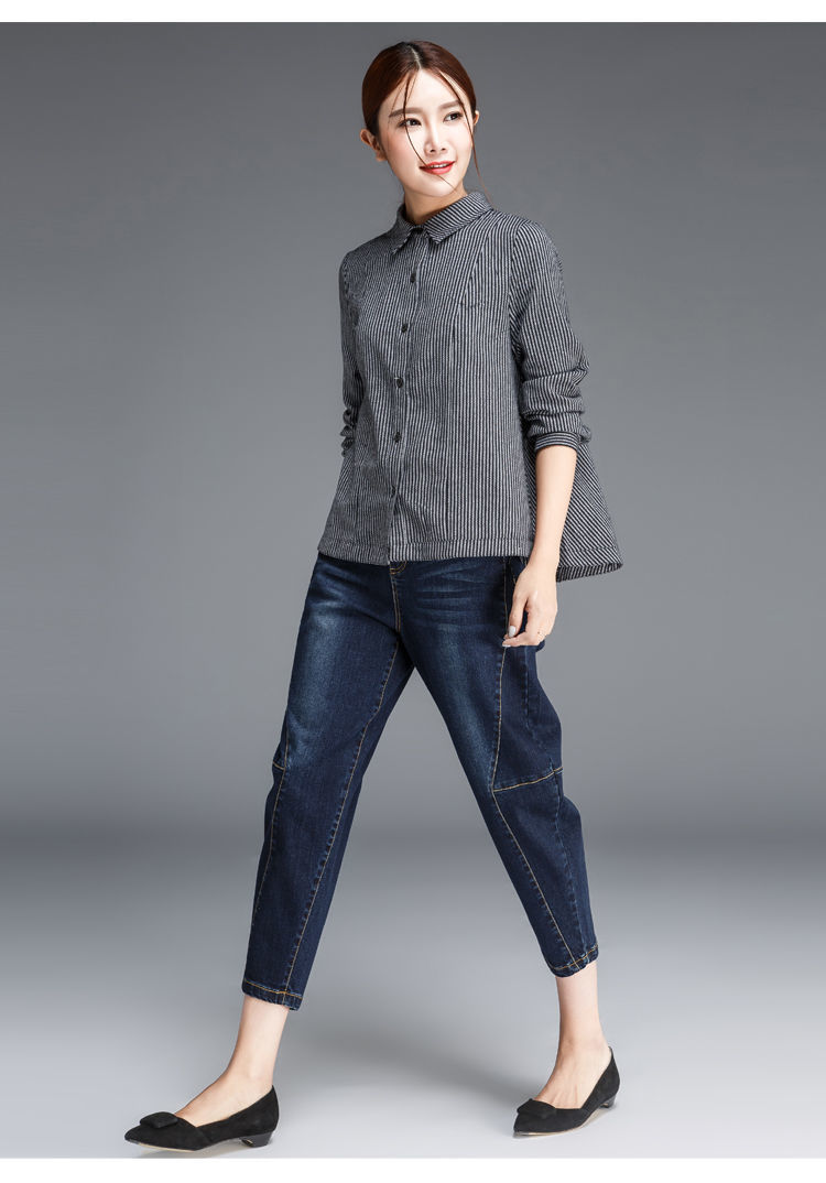 品璇女装旗舰店商品编号:10041481959969商品名称:牛仔裤女高腰哈伦