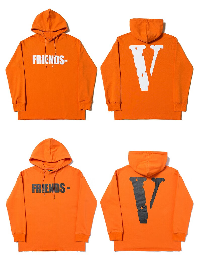 卡哈维vlone官方旗舰过验 win卫衣限定大字母friends连帽秋冬大v连