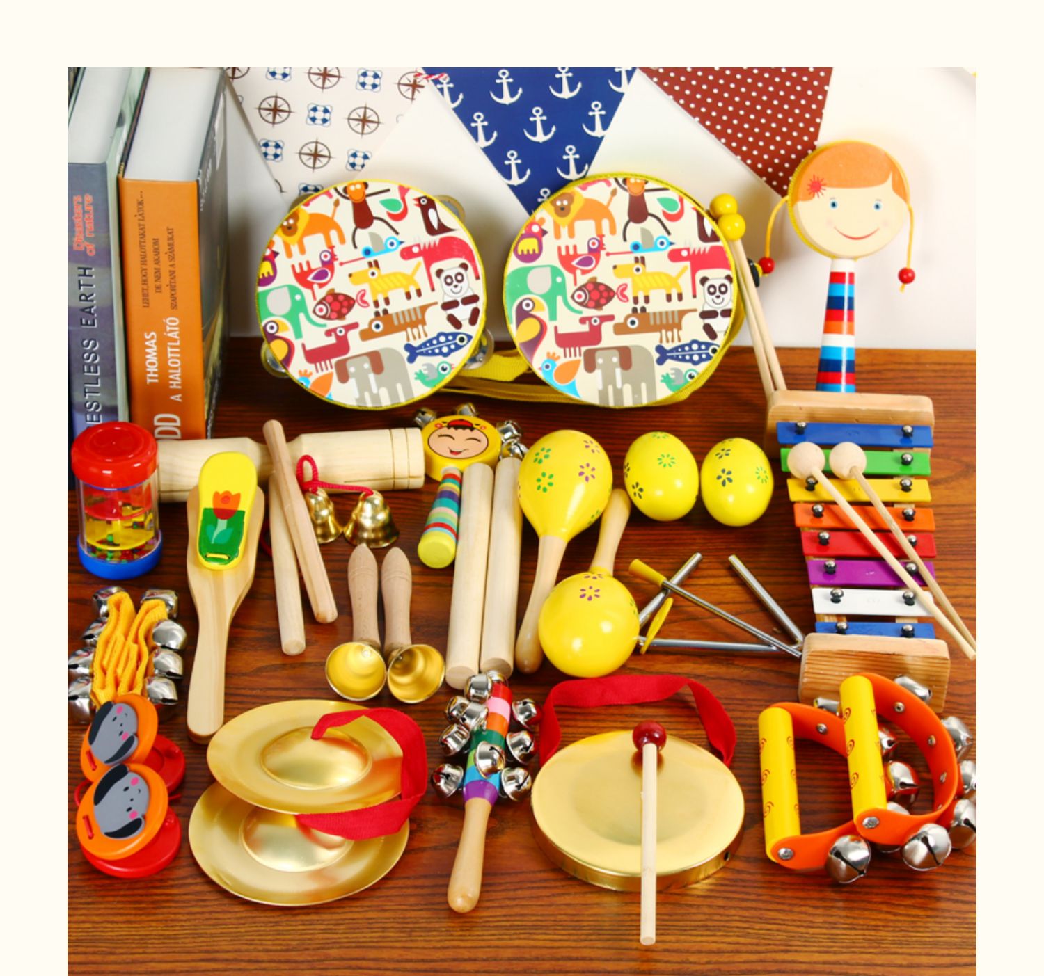 迪士尼商城同款奥尔夫乐器组合幼儿园早教儿童乐器套装玩具组合婴儿