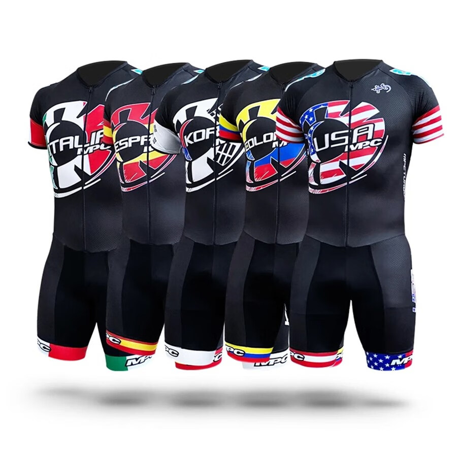 轻奢高端 速滑服短袖连体轮滑服儿童短袖竞速服防晒滑冰服装 4 xxxs