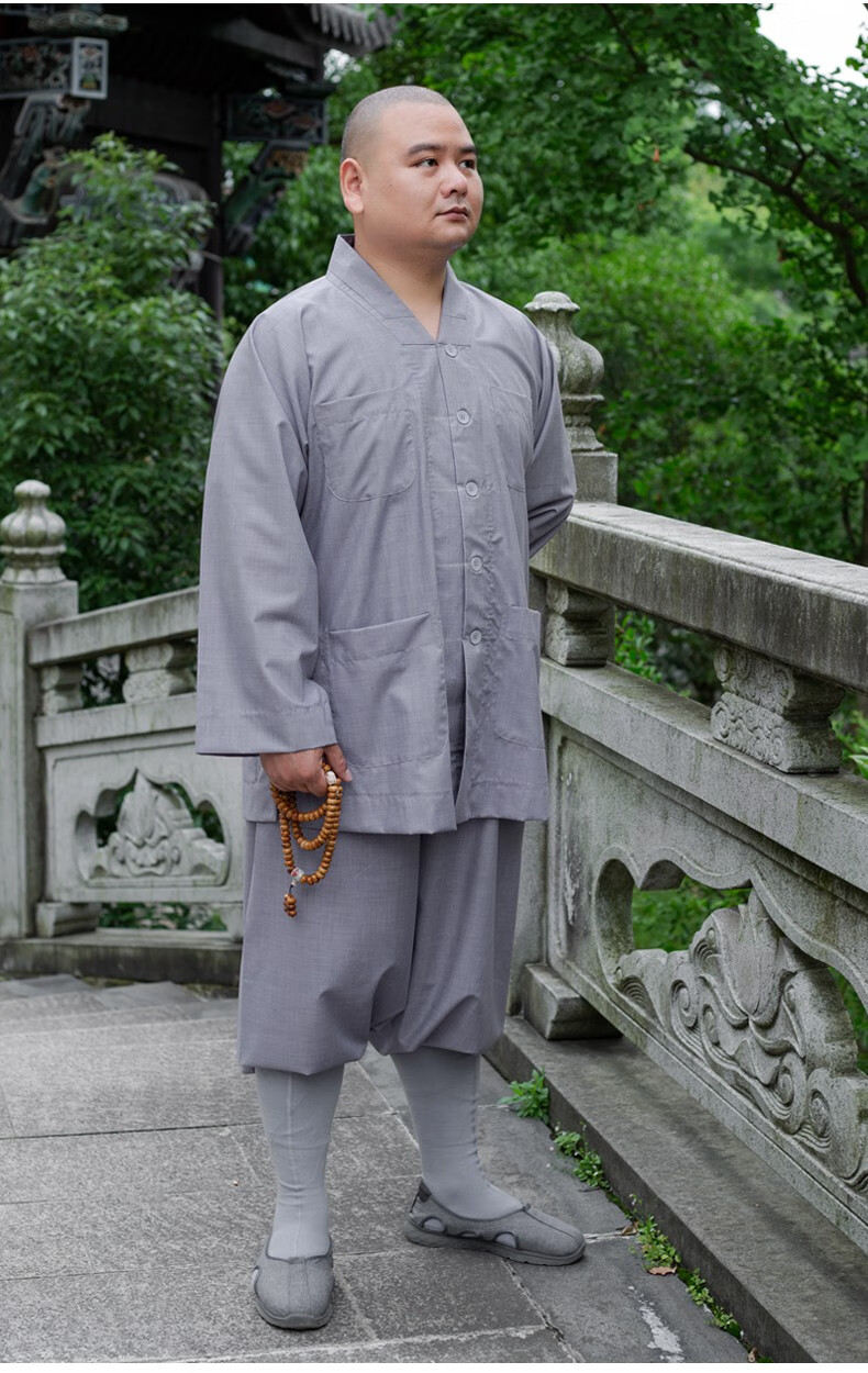 袈裟僧衣方丈道袍道士道教法衣短褂僧服佛教海青长褂和尚衣罗汉褂