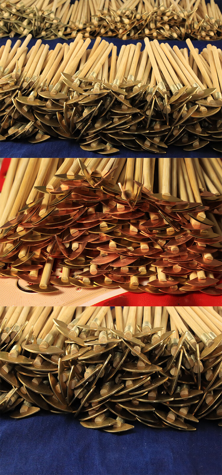 丹寨款苗族蜡染蜡刀纯手工制作diy绘画蜡染工具蜡染刀 黄铜3把套装(大