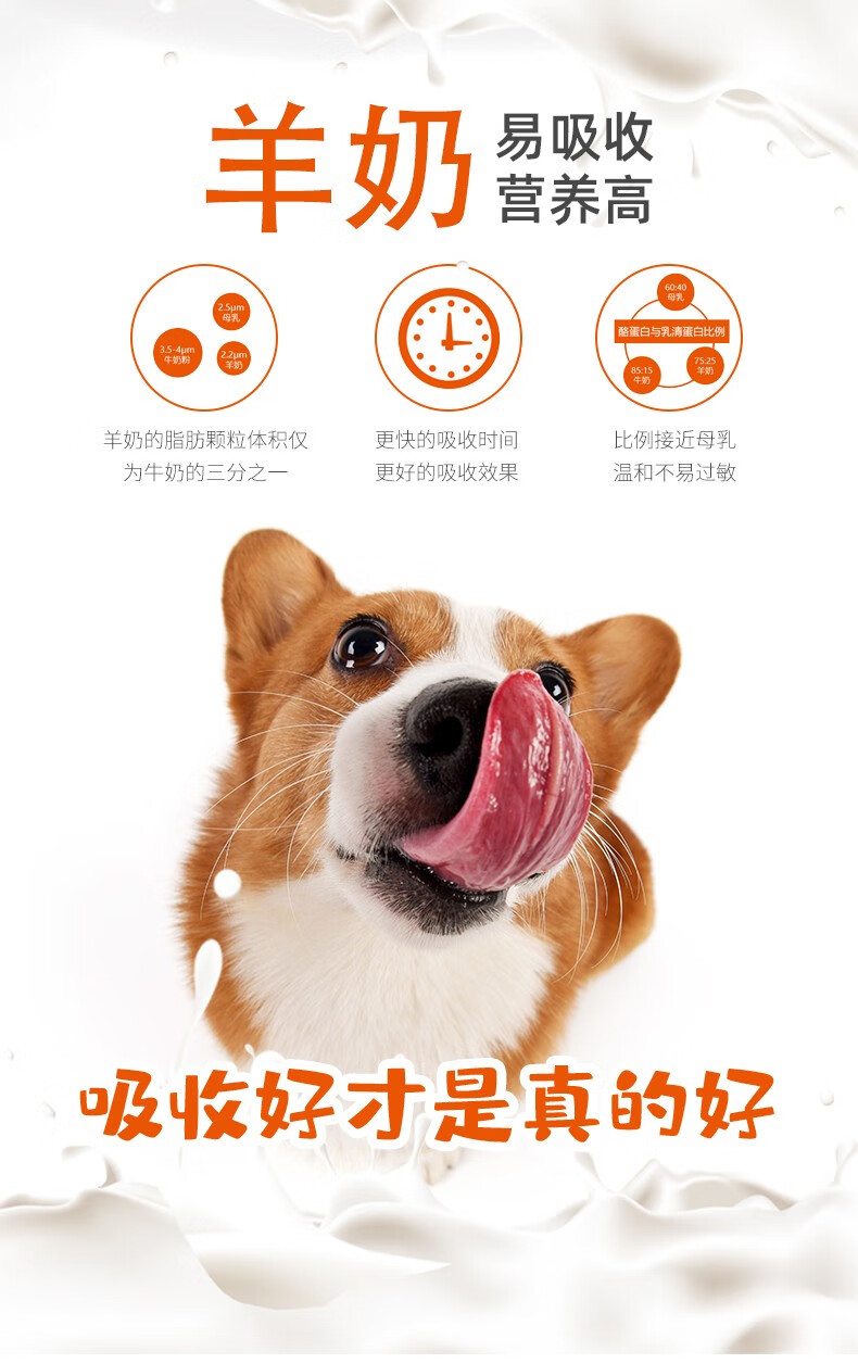 红狗羊奶粉180g猫咪狗狗宠物保健品营养品恢复术后怀孕犬猫新生猫狗快