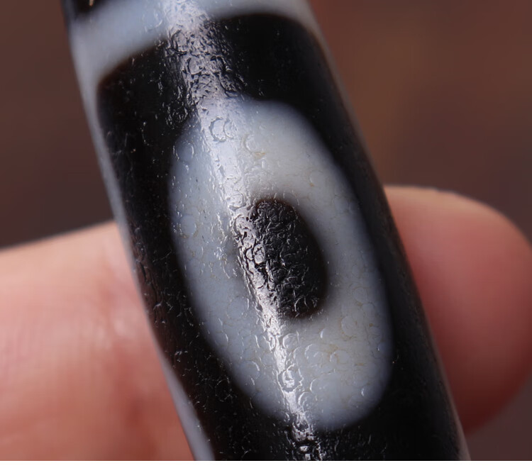 一物一图西藏三眼老天珠至纯老矿天然天珠项链手串配珠真品