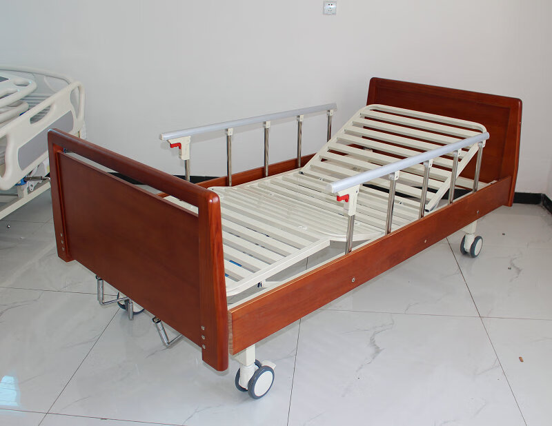 乐麦迪养老老人院瘫痪病人护理床多功能病床手摇式双摇床床垫护栏摇把