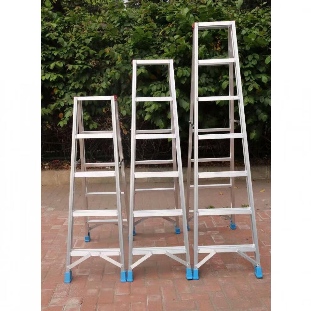 居壹生 焊接铝合金梯子工程人字铝梯室外用加厚防滑铝合金折叠梯子 13