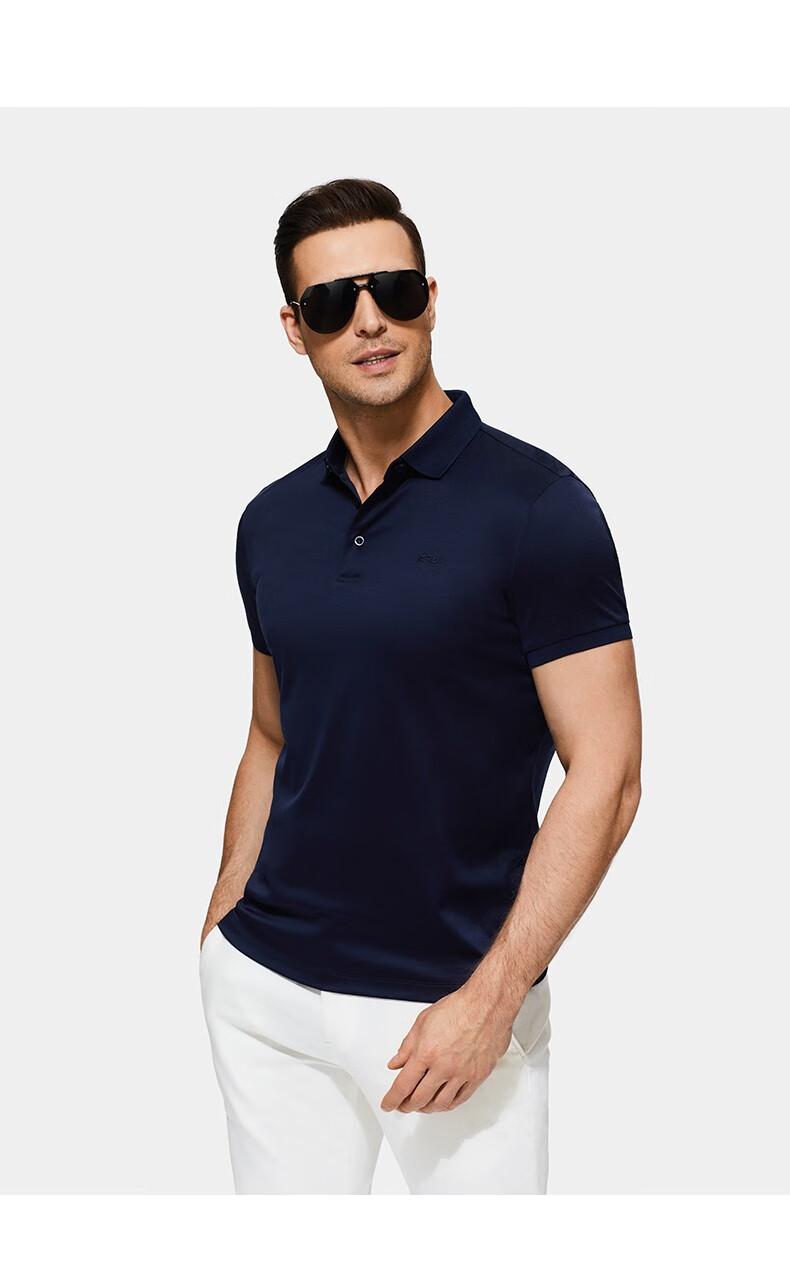 官方发售zero零度男装2022夏季新品时尚翻领polo衫男士休闲简约有领