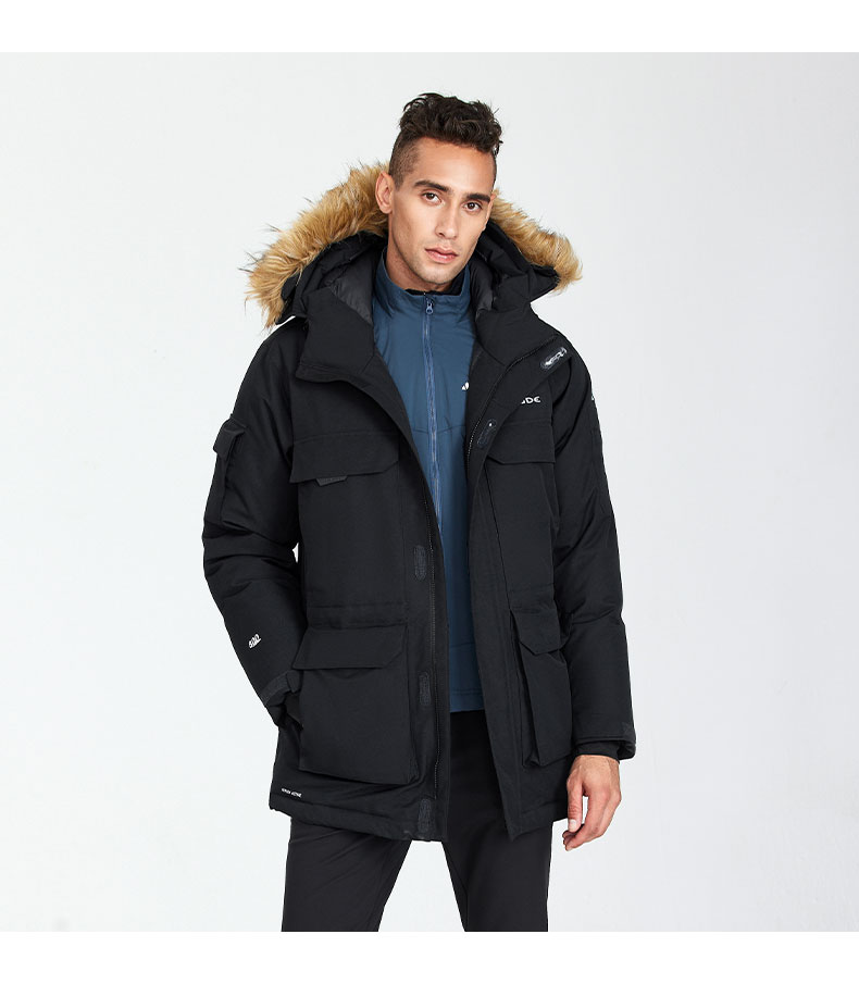 巍德vaude户外运动男秋冬新品防水透湿保暖900蓬鹅绒夹羽绒冲锋衣vg