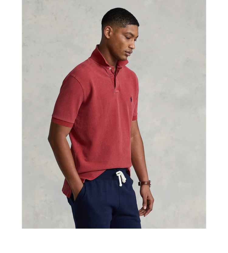 ralphlauren拉夫劳伦男装21年冬初始版型网眼布polo衫rl14471600红色l