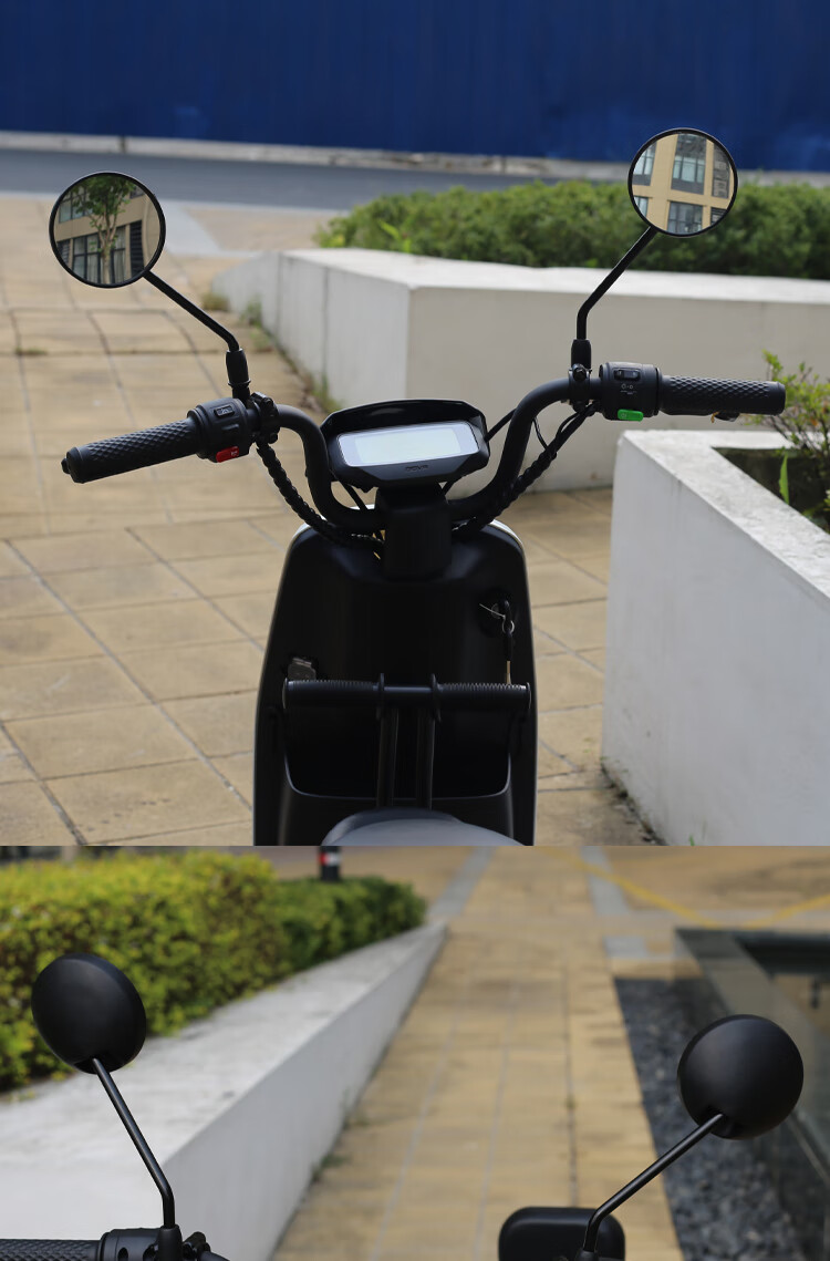 小牛电动车后视镜n1sg0f2g2f0雅迪反光镜倒车镜原厂圆形款后视镜一对