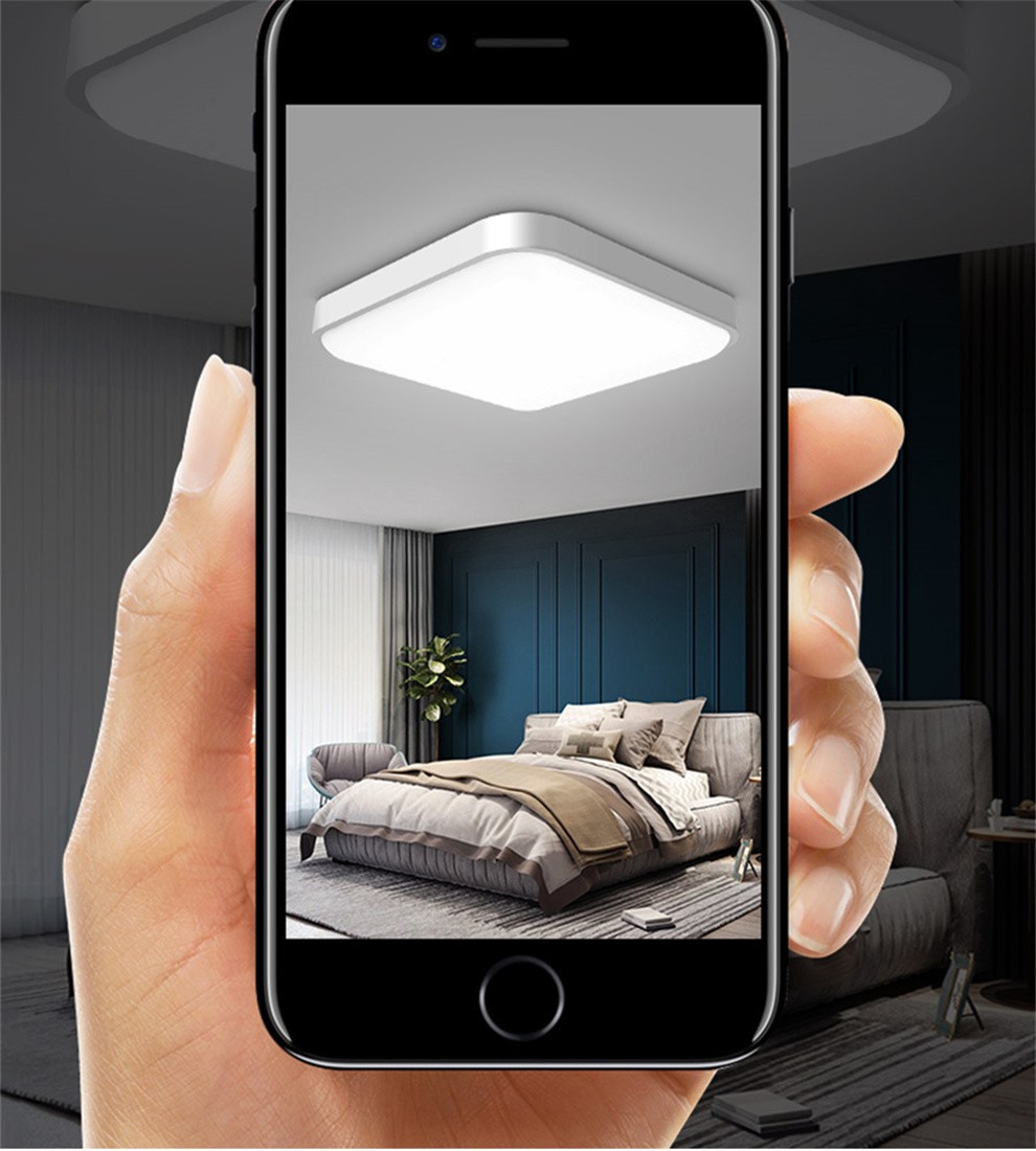 君慕太阳能室内灯家用照明简约吸顶灯中山灯具厂家批量生产批发灯饰