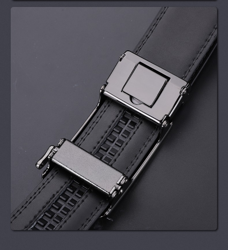 稻草人mexican皮带真皮男潮休闲自动扣品牌商务青年裤腰带送爸爸生日