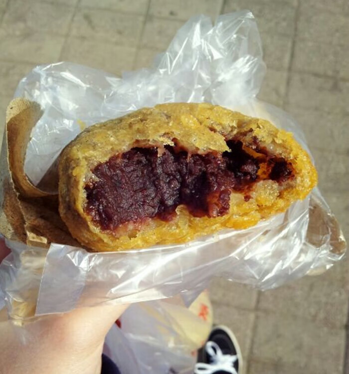 老北京虎坊桥京天红酒家京天红炸糕软糯炸糕红豆沙馅闪送顺丰全国5个