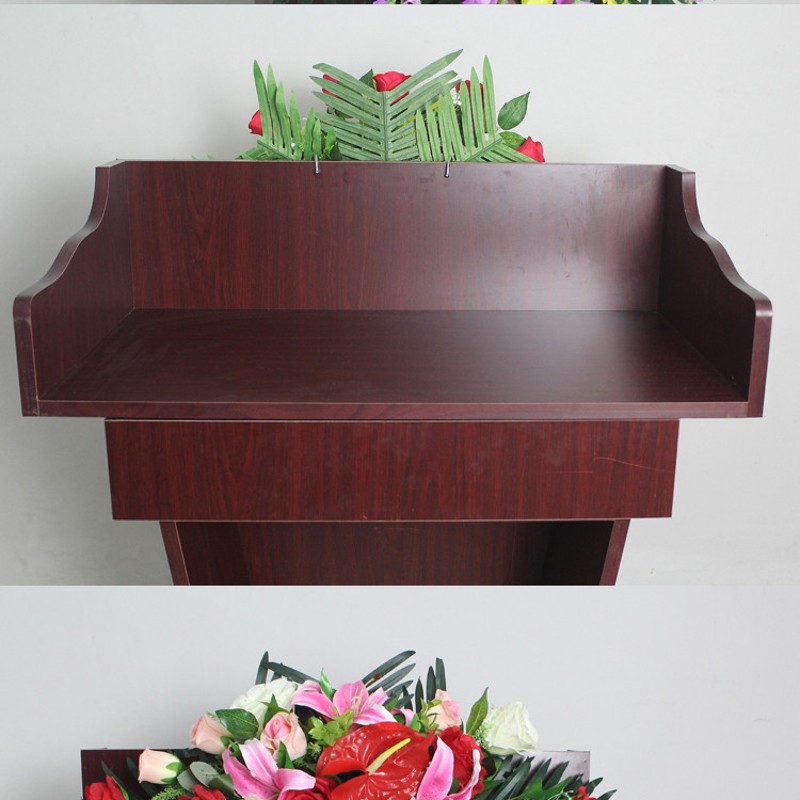 预售年后发货演讲台花仿真花会议室假花摆件前台花发言台下垂花会议桌