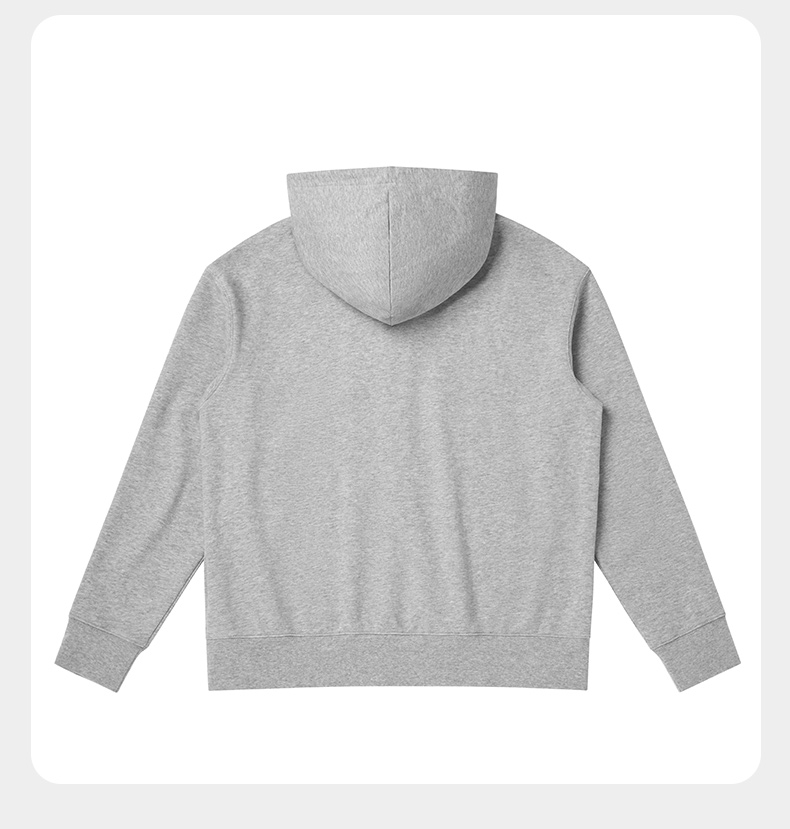 太平鸟男装秋季灰色连帽开衫卫衣b2bfa3459灰色xl