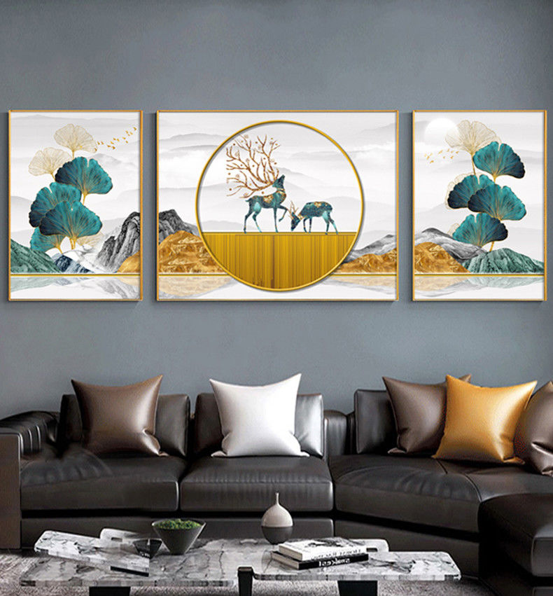 家里墙上挂画客厅餐厅挂画风客厅装饰画现代简约沙发背景墙餐厅壁画