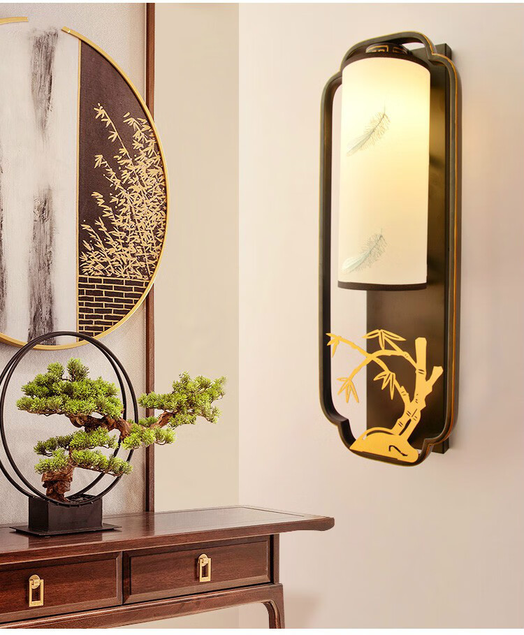 kelekelled楼梯人体感应挂壁灯中式雷达智能走廊感应壁灯超亮家用过道