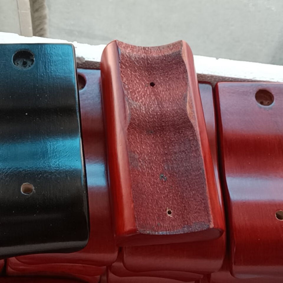 胶木花鼓大筒托圆筒托竹筒托胶木托圆筒二胡乐器配件长165厘米实木做