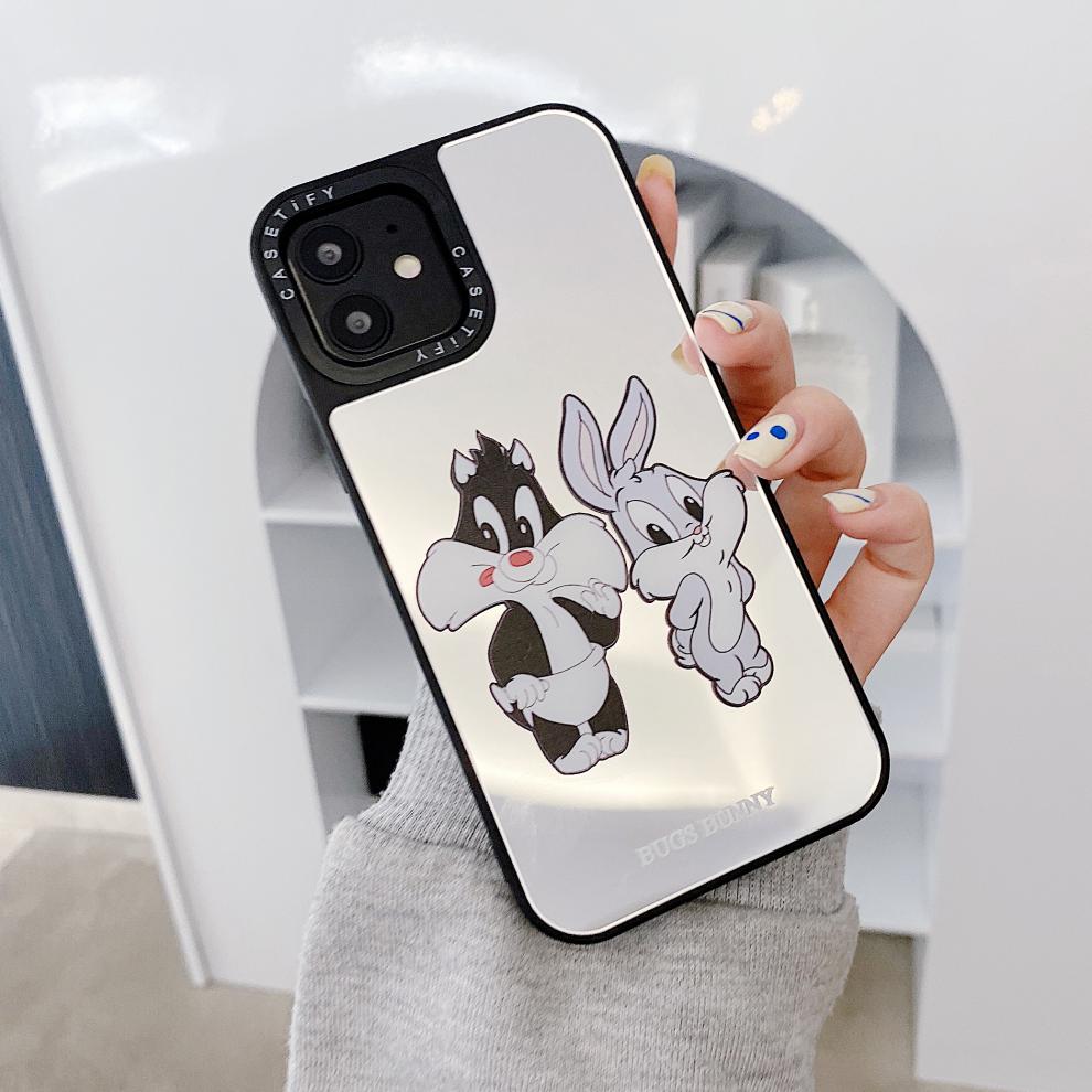 鹿纯casetify兔八哥全家福镜面适用iphone13promax苹果12卡通手机壳ca