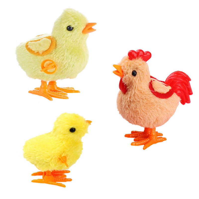 可爱仿真发条小鸡跳跳会跑的玩具儿童男女宝宝小孩上链迷你小玩具13岁