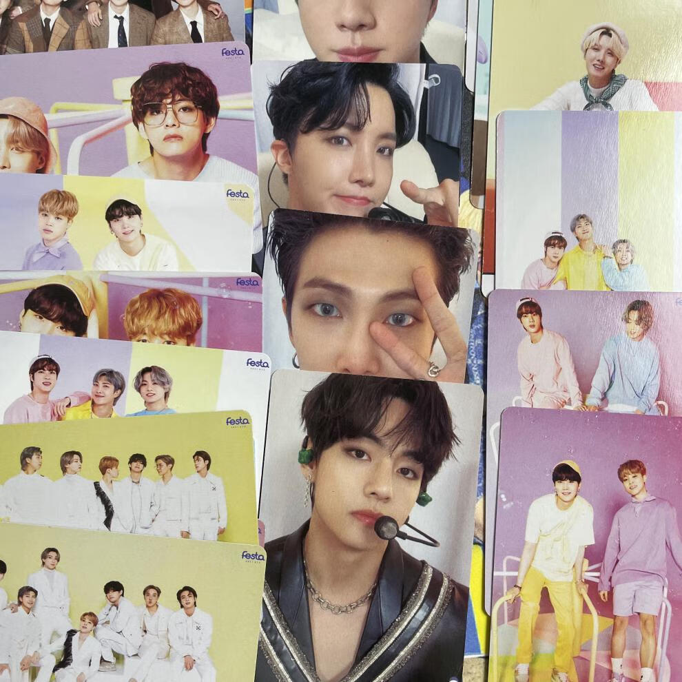 防弹少年团小卡butter专辑金泰亨田柾国suga明信片周边54张ptd8657cm