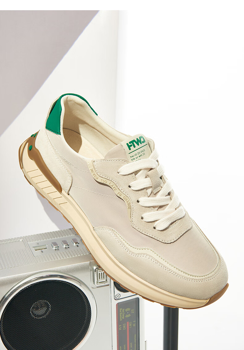 热风男鞋2022年秋新款商场同款慢跑运动休闲鞋男潮流透气鞋子男 03