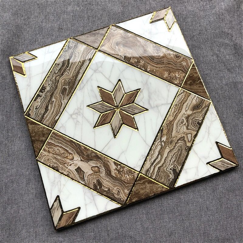 卫生间抛晶砖300x300抛金砖厨房阳台浴室无限拼镀金k金砖防滑地砖 fh0