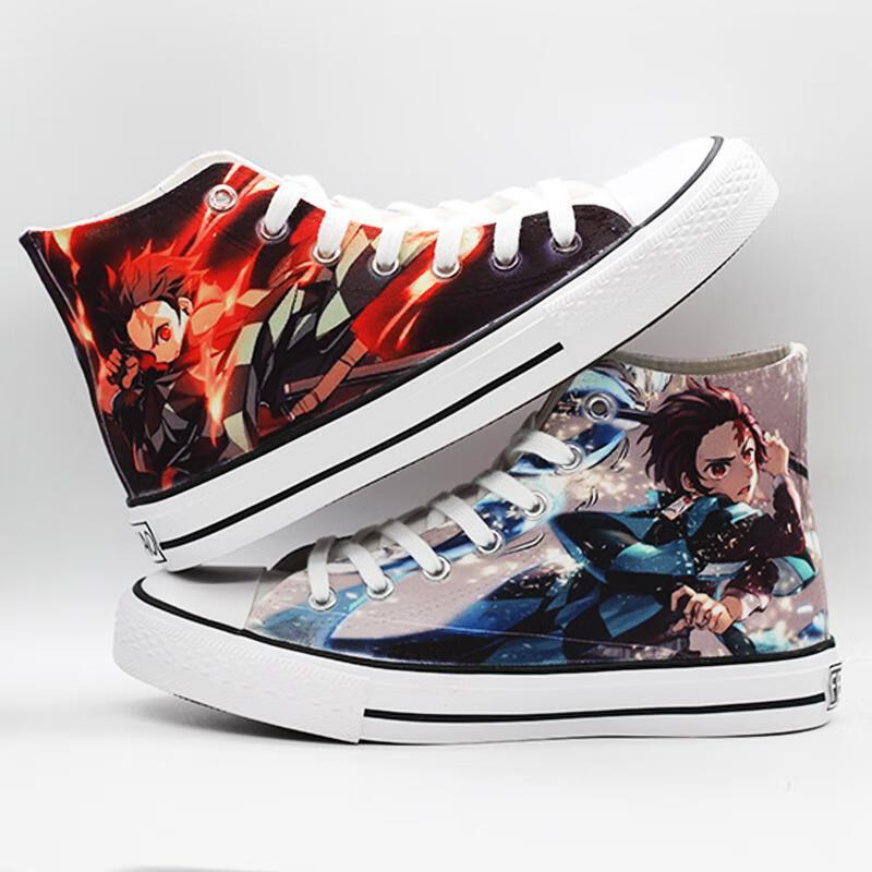 融敬 鬼灭之刃帆布鞋联名鞋炭治郎富冈义勇祢豆子