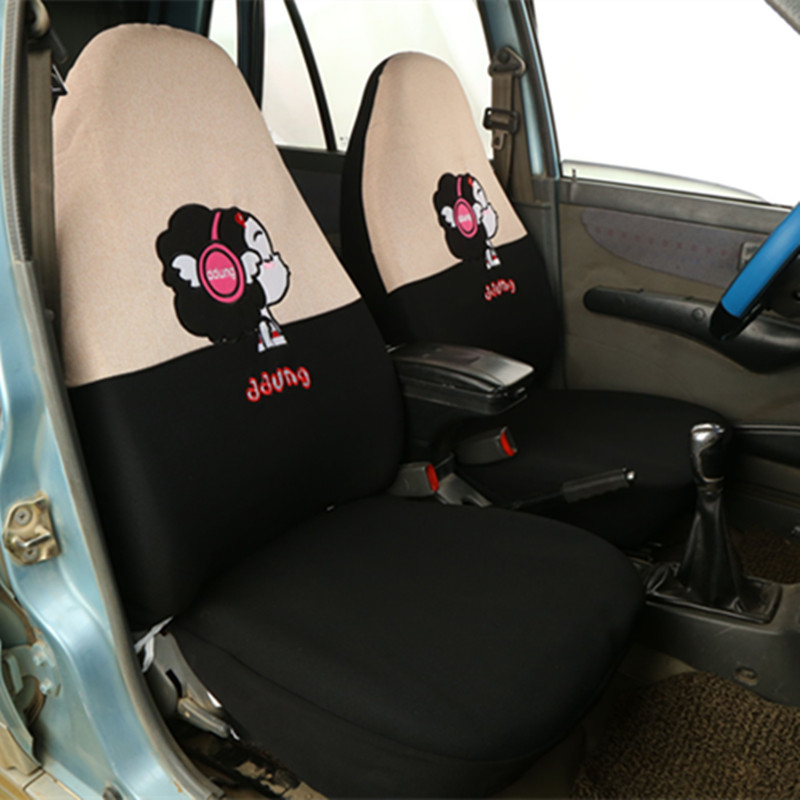 迈恩途龙启宝岛金迪牛电盛雅达电动四轮车座套坐垫套真丝黑红