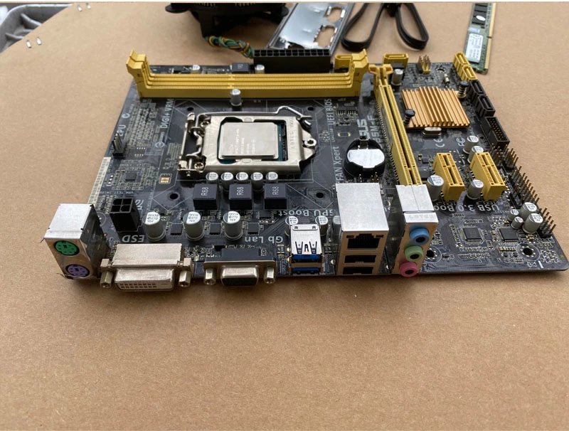 华硕b85m-f搭配i7 4790 e31231v3 i54590 4690b85主板套装四核cpu 4gb