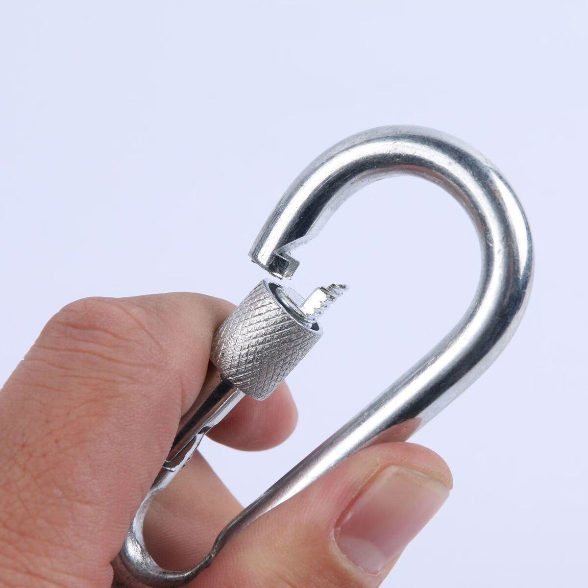 现货现发安全扣救援勾弹簧钩篷布挂钩登山钩保险钩连接环攀岩链条扣带