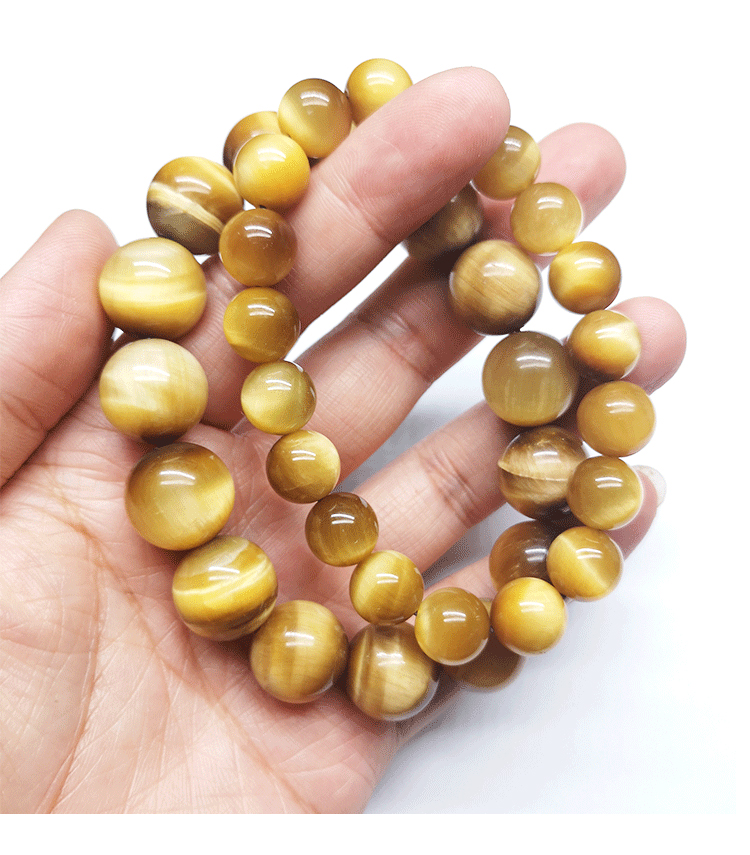 玄境堂天然金虎眼石手串男女款礼物7a收藏级强猫眼金黄色虎睛石手链