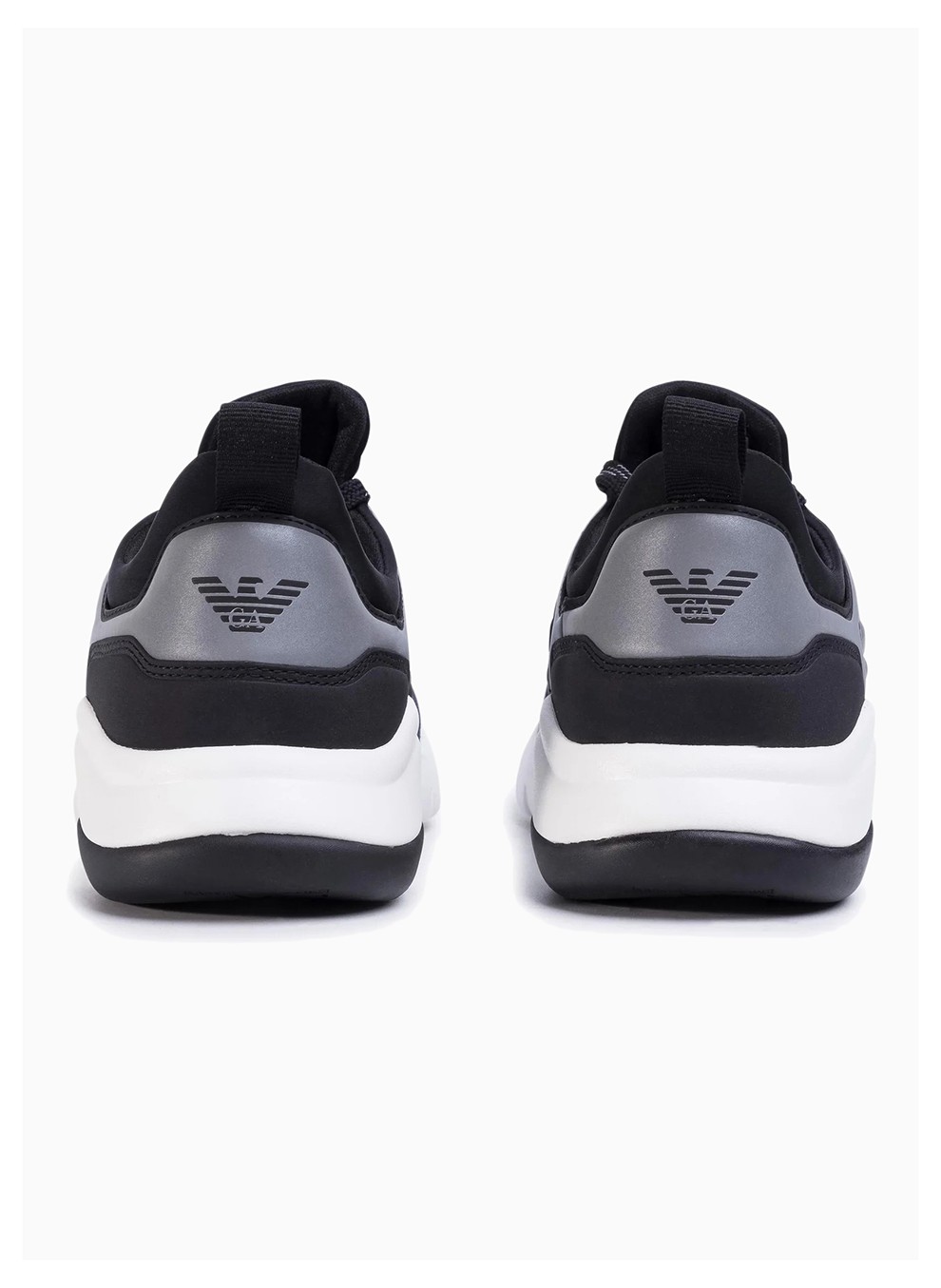 armani ea7 阿玛尼 男士织物鹰标图案网眼休闲运动鞋 x8x057 xcc55 n