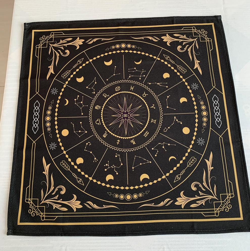 吾诺 可定制 塔罗牌桌布 背景布 塔罗布推牌布 1 85-85cm【图片 价格