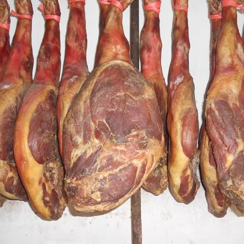 年货土猪腊肉火腿传统土家恩施特产农家腊味烟熏火腿大派火腿新货 整