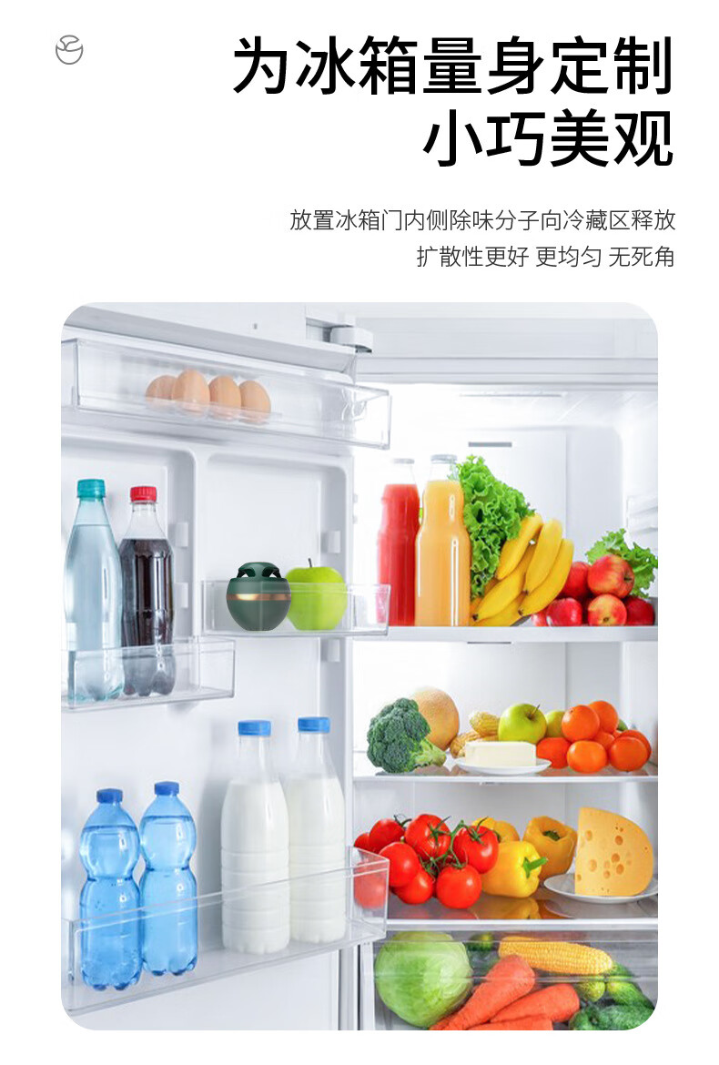 冰箱除味空气净化器食物保鲜衣柜小型臭氧智能车载除臭器空气净化器cw