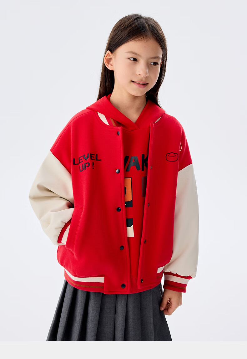M.Latin Children's Outerwear Spring 2025 New Collection Boys And Girls Windproof Baseball Collar Jacket with Patchwork Desig 15