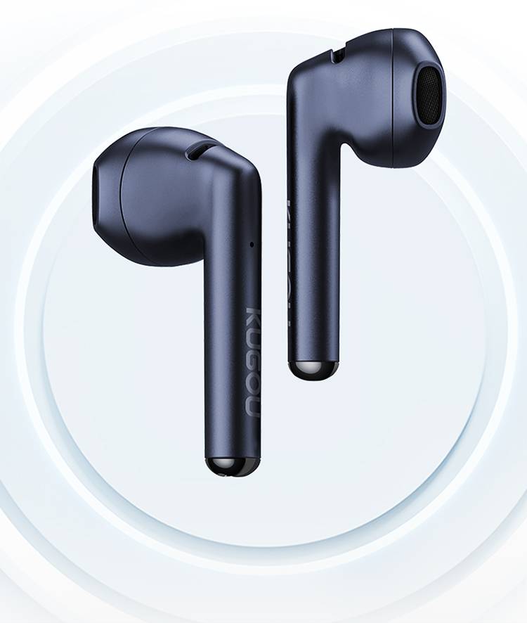 kugou)m2真无线蓝牙耳机柄式半入耳运动耳机超长续航 深空蓝 m2 深空