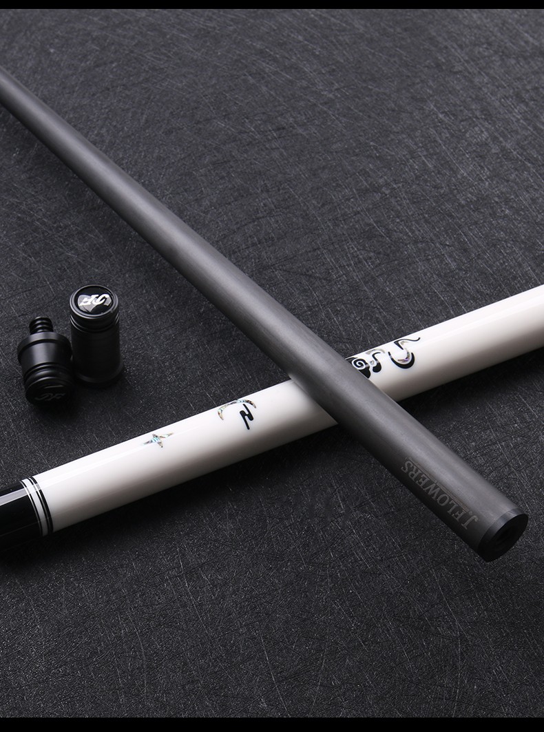 jf腾龙黑科技台球杆碳素碳纤维球杆中式黑八美式分体九球杆大头杆黑龙