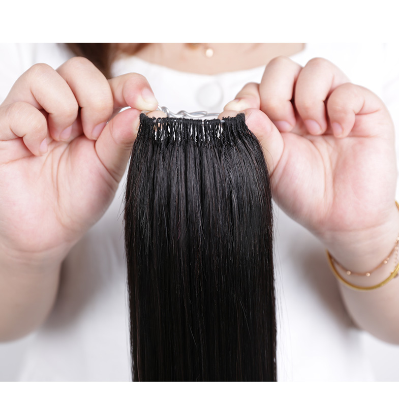 6d二代接发女真发无痕接发器接发6d羽毛接发2代全真发无痕六d接发 50