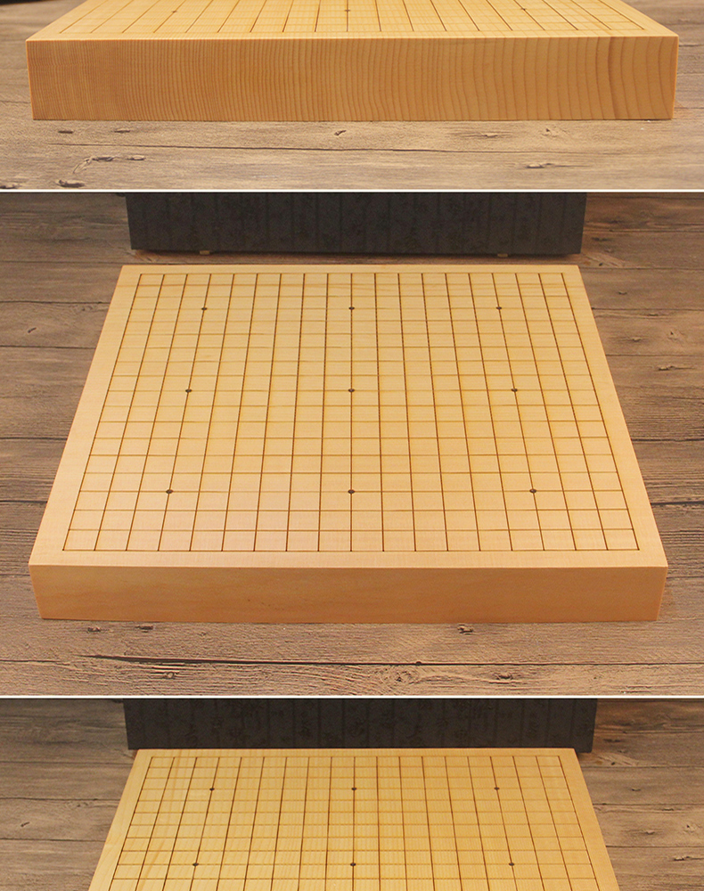 6cm新榧木独木激光刻线围棋盘实木独木整木棋盘2寸盘6公分独木刻线