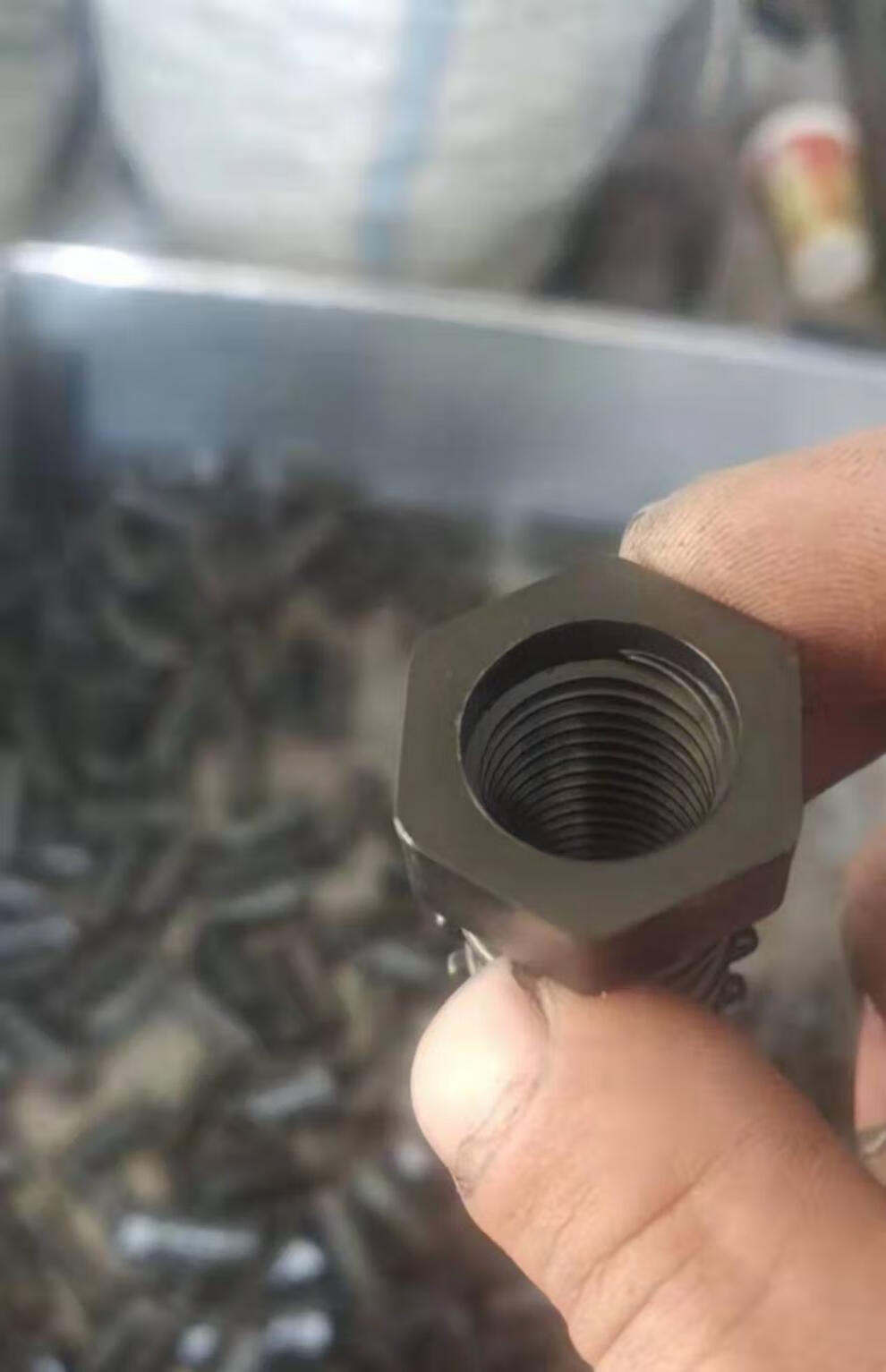 铝模一次性k板螺母螺栓塑料螺帽建筑工地预埋套筒配16螺杆细丝 8公分