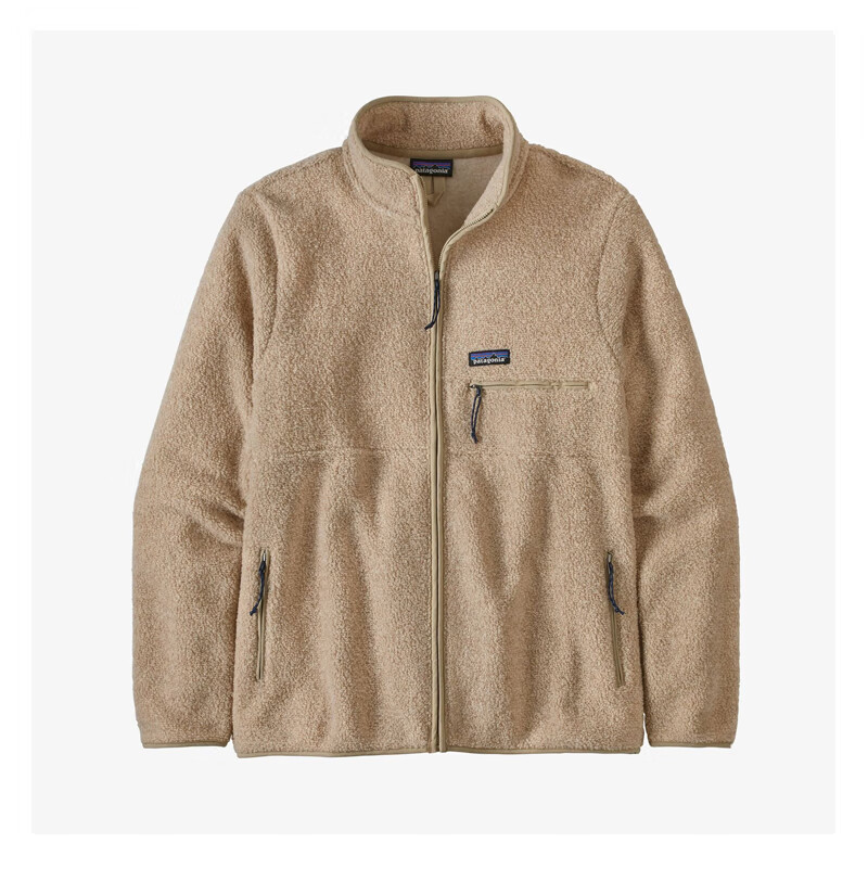 reclaimed 轻便舒适防风保暖男士双面抓绒衫外套 mulch brown/棕色 l