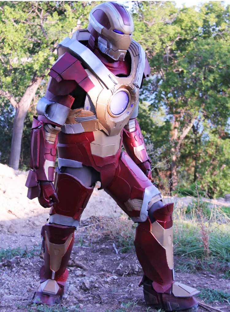 钢铁侠盔甲头盔可穿戴全身战争机器爱国者模型道具摆件cos 元旦新年