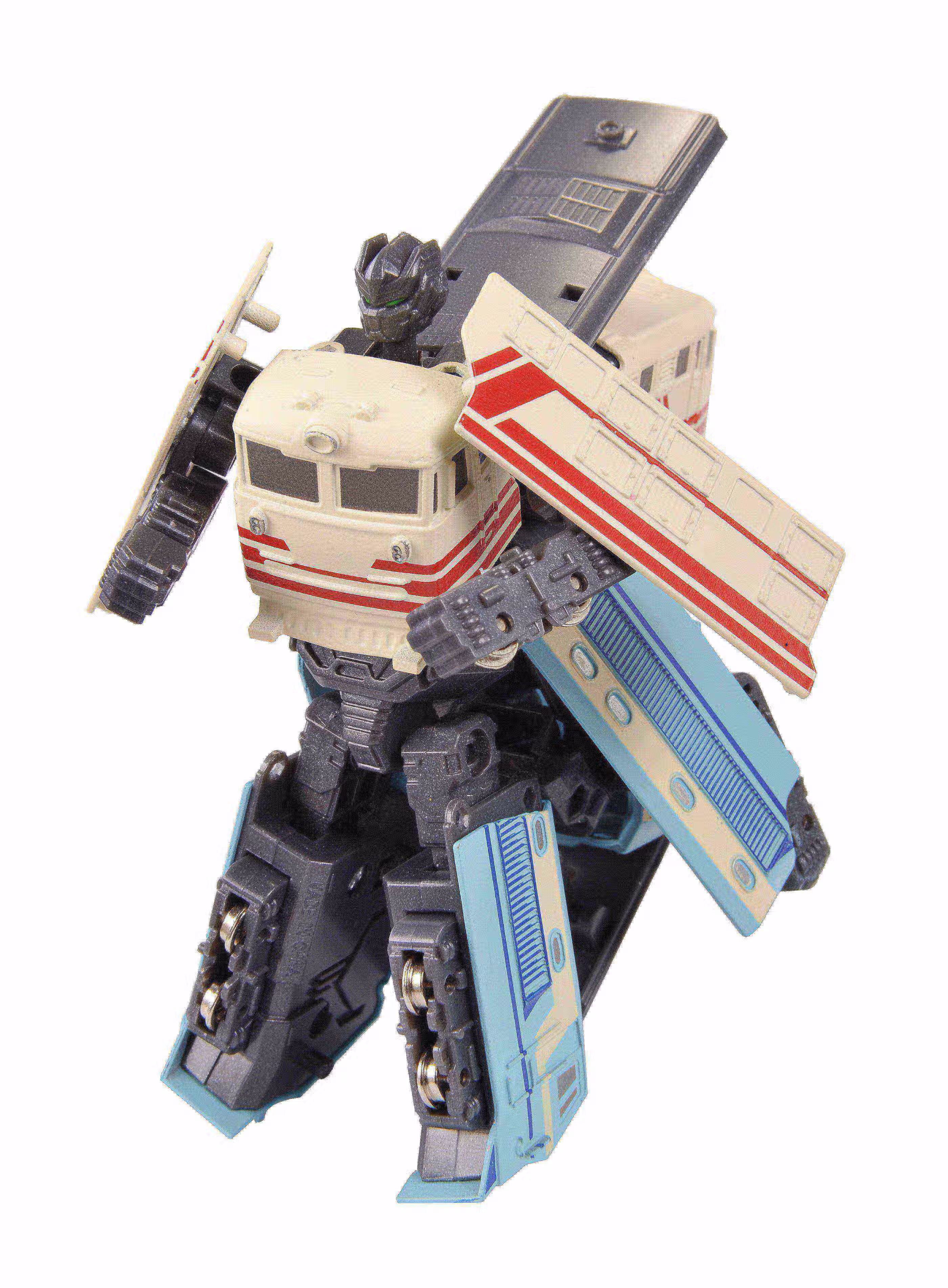 贝英杰 儿童玩具东风号列车合金钢甲兽火车变形玩具超人金刚动高铁