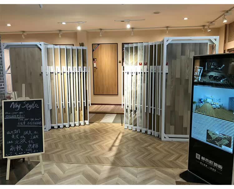 红星美凯龙板材展示架木地板展示架瓷砖抽拉展架木门板材多功能地砖