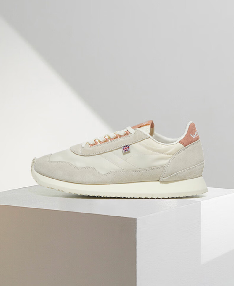 normanwalsh运动鞋男女款轻便跑步鞋夏季透气小众复古慢跑休闲鞋 橙色