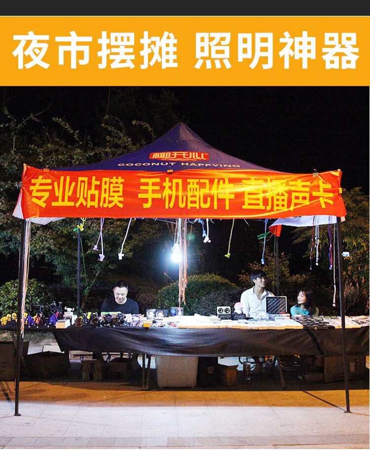 12v36v48v电瓶灯节能摆地摊夜市灯船用专用低压直流led灯泡1285伏5米