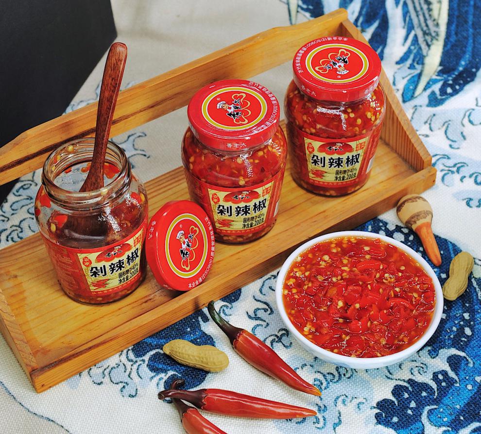 桂林三宝特产香老太剁辣椒酱200g农家手工自制下饭菜拌面香辣蒜蓉200